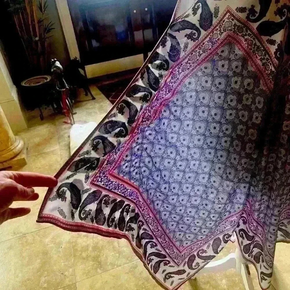 JOLT  sleeves scarf style sundress XL. Fully lined.  Paisley print. Exc cond - Picture 4 of 16